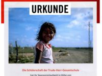 Sponsorenlauf - Urkunde - Save the Children - Trude-Herr-Gesamtschule Köln-Mülheim - THG