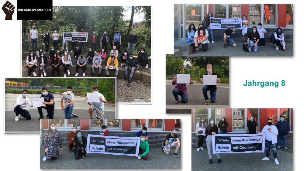 BlackLivesMatter - Eine Schule ohne Rassismus Jun 2020 - Trude-Herr-Gesamtschule Köln-Mülheim - THG