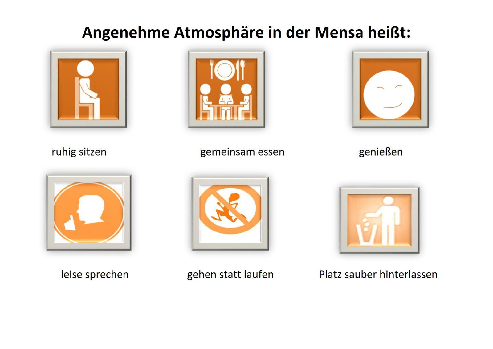 Angenehme Atmosphäre in der Mensa heißt - Coronaregeln - Trude-Herr-Gesamtschule Köln-Mülheim - THG